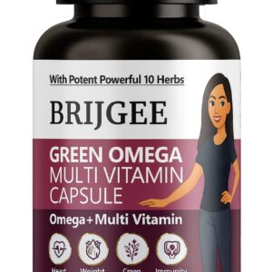 Brijgee Ayurvedic Multivitamin with Omega for Women | Energy, Immunity, Hormonal Balance & Skin-Hair Wellness | 100% Natural